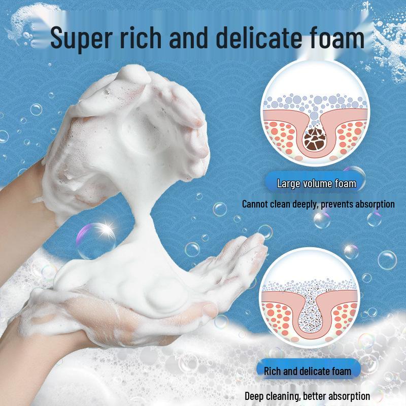 Deer Sheep Refreshing Sea Salt Shower Gel: Acne & Oil Control, Mite Cleansing, Moisturizing, Long-Lasting Fragrance, Genuine Product.