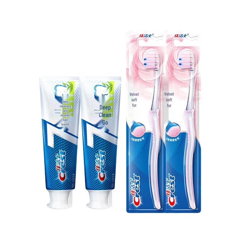 Crest All-in-One 7-Effect Toothpaste & Gum Care Toothbrush Set