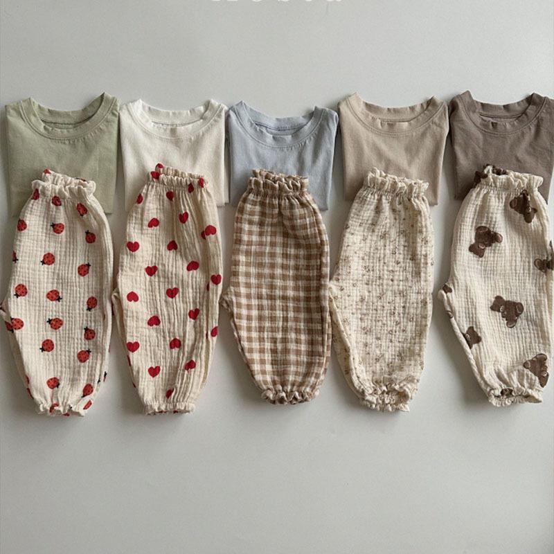 Korean Style Baby and Toddler Summer Floral Lantern Pants