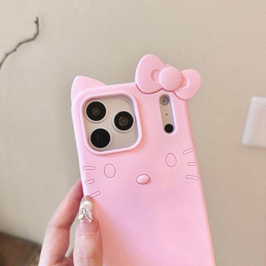 Cartoon KT Cat Bracelet Milk Powder Case for iPhone 13/14/15/16/17 Pro/Pro Max