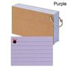 Portable A8 Binder Memo Book Loose-Leaf Horizontal Line Flash Cards With Cover Revision Cards