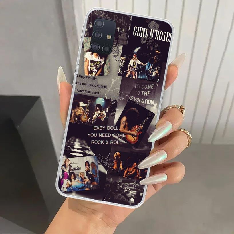 Guns N Roses Good Time Phone Case for Samsung Galaxy A52 A32 A22 A12 A02S A50S A30S A10S Note 20 Ultra 10 Plus S10 A31 A20 A71 A