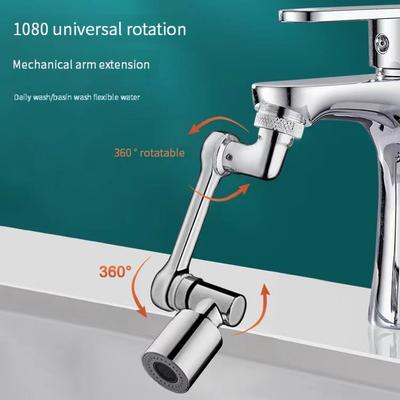 Tête de pulvérisation de robinet rotative à 1080 °, adaptateur d'extension de robinet de cuisine, buse de filtre anti-éclaboussures universelle, robinets flexibles pulvérisateur