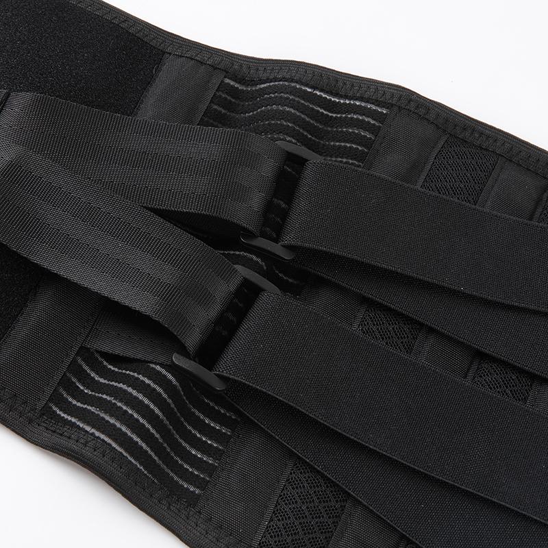 Atmungsaktive Air-Mesh-Rückenstütze zur Linderung von Lendenwirbelschmerzen mit 6 Stützen Anti-Rutsch-Lendenstützgürtel