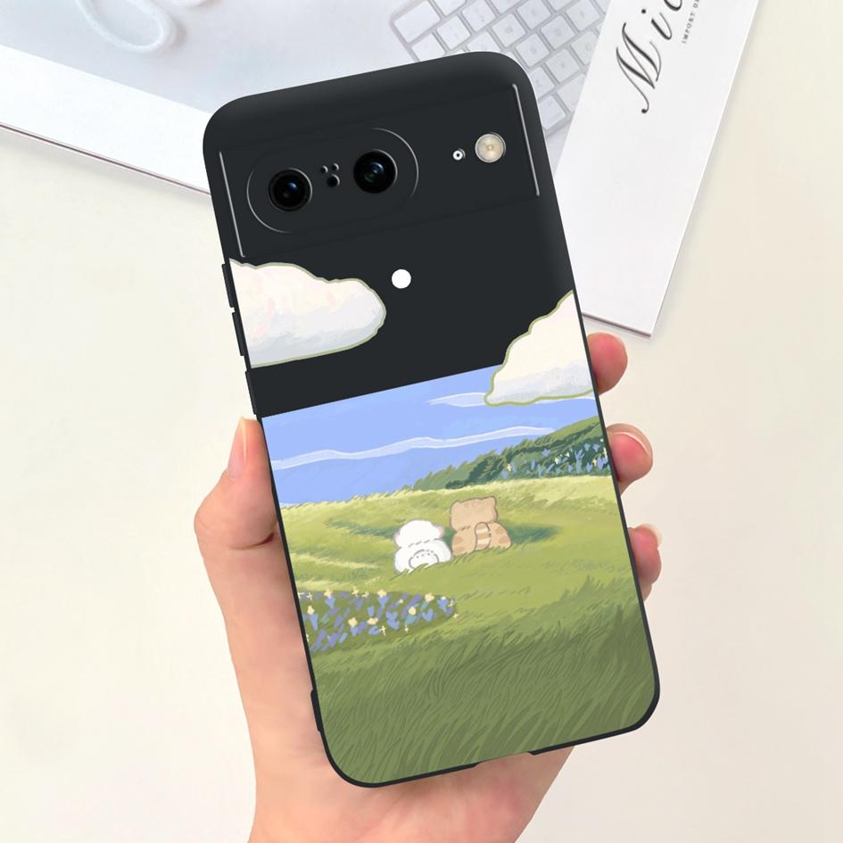 For Google Pixel 8 Pro Case GC3VE G1MNW Soft Silicone Rubber Protector Cover For Google Pixel 8 8A Bumper Pixel8 8Pro Phone Case