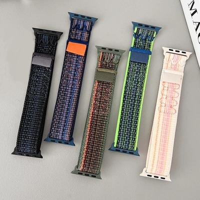 Nylon Sport Loop Strap for Apple Watch Band 49mm 45mm 44mm 41mm 38 42mm for Wristband Bracelet IWatch 9 8 7 6 5 SE Ultra 2
