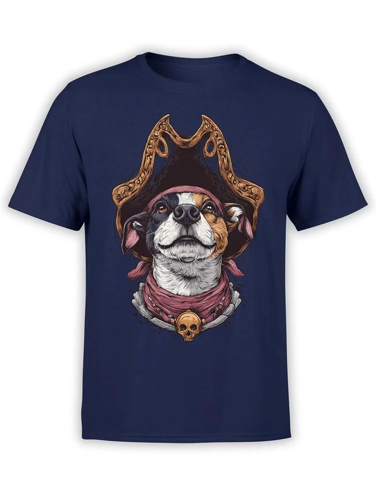 Captain Pup Pirate Dog Tshirt Unisex S