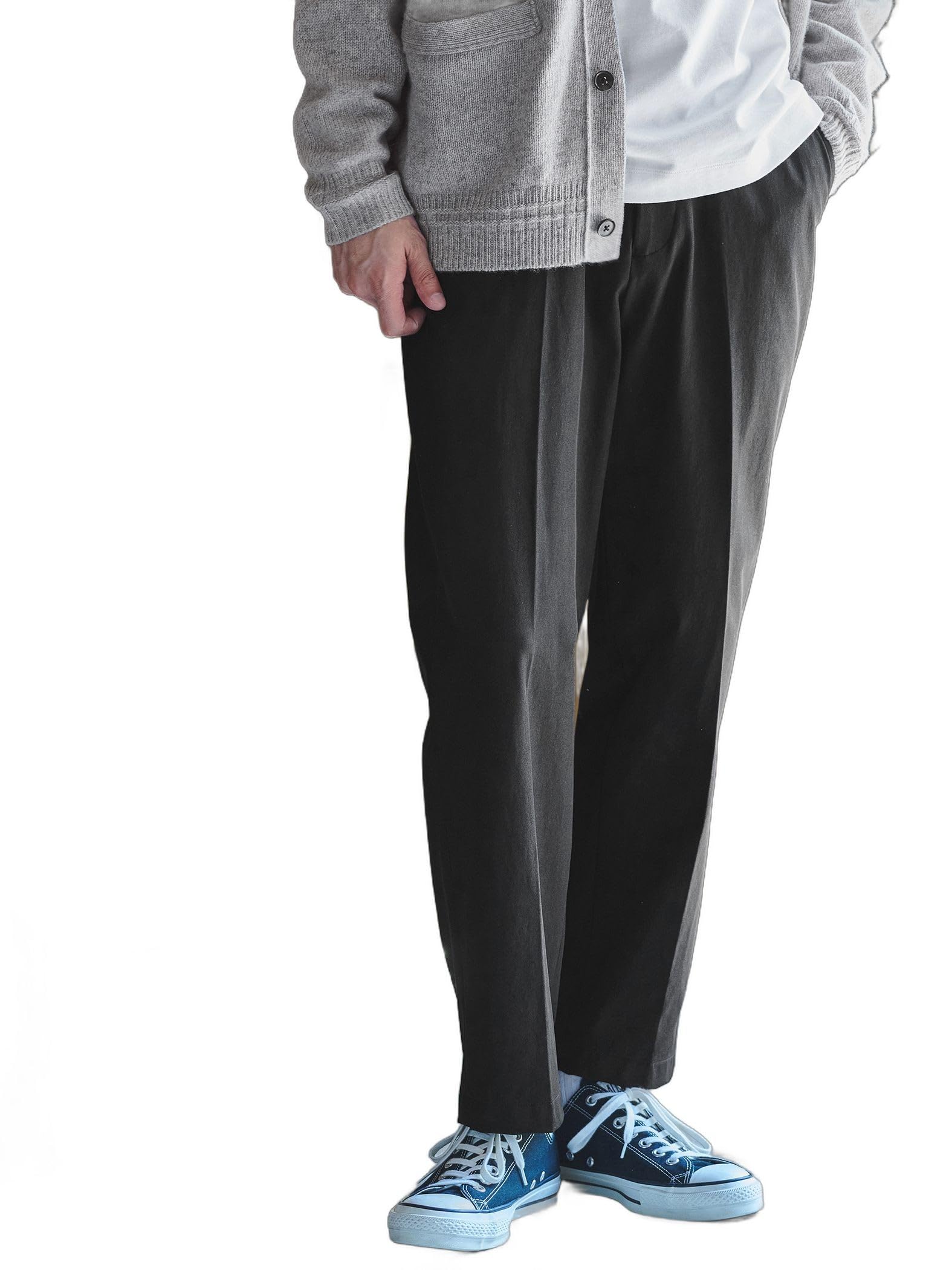 

United Arrows Green Label Relaxing FREELITCH Wide Utility Pants, W2-2WAY Stretch, Size 32141794264, 0950, Black (09), Medium