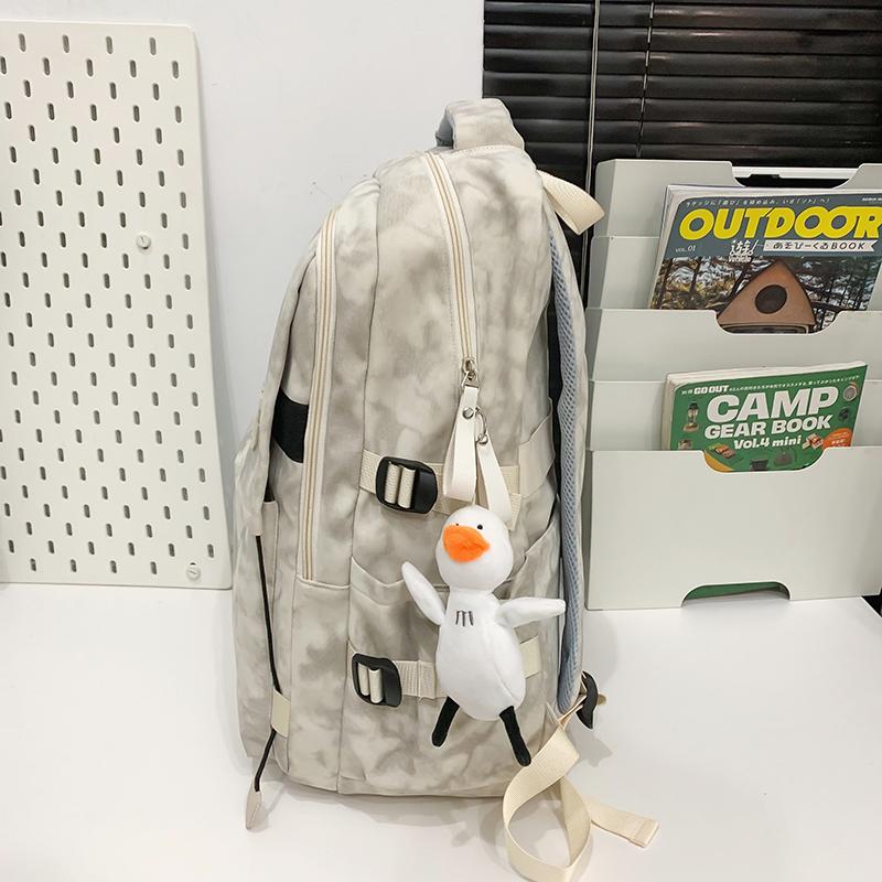 Middle School Student Schoolbag Men's Letter Backpack Women's Large Capacity Backpack