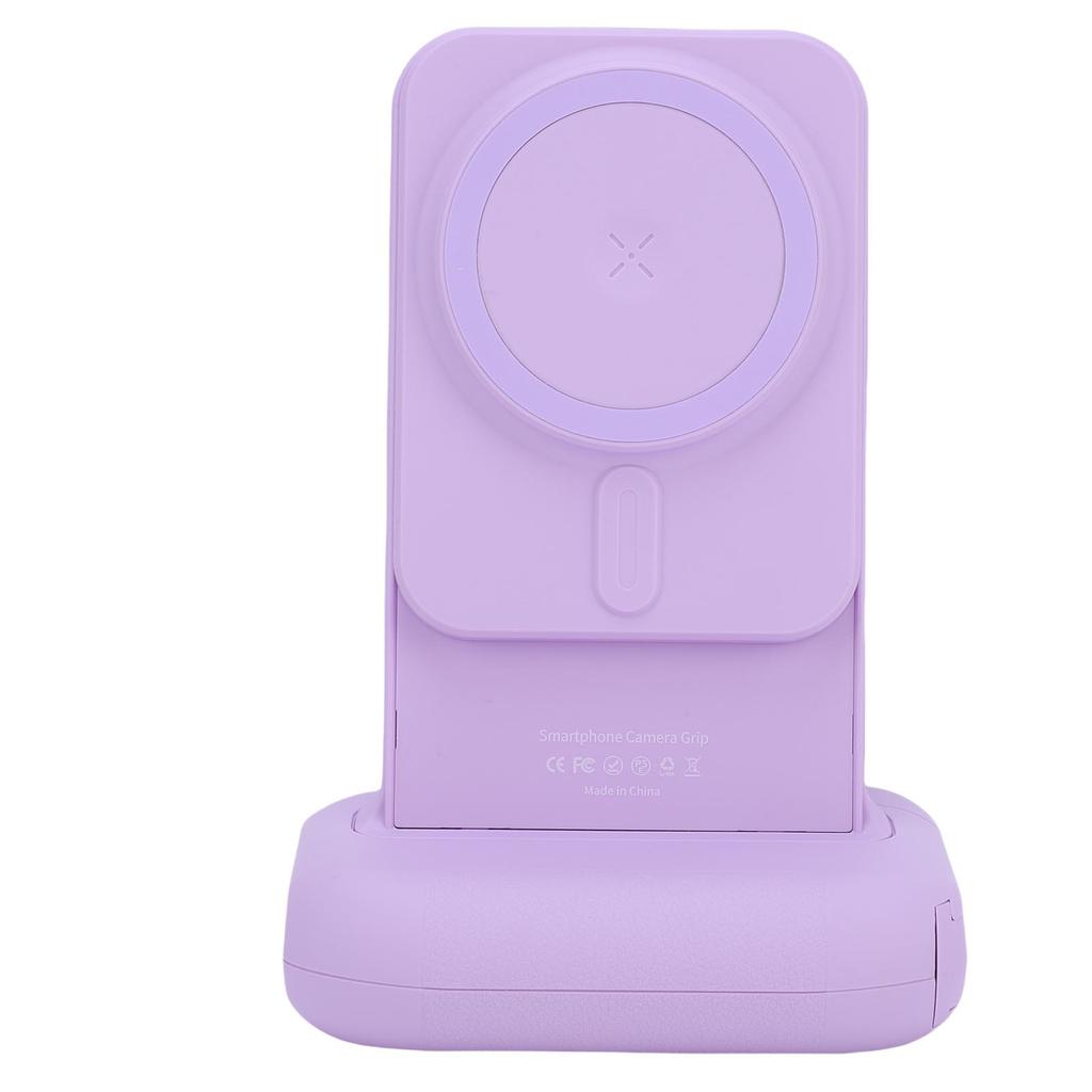 Magnetic Phone Camera Grip with Bluetooth Shutter Remote Cold Shoe Mount 1 4in Screw Expandable Phone Camera Handle