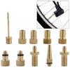 10Pcs Bike Tire Valve Adapter,   Valve Adapter French Brass Conversion Set for Nozzle Nozzle Tool   Tool