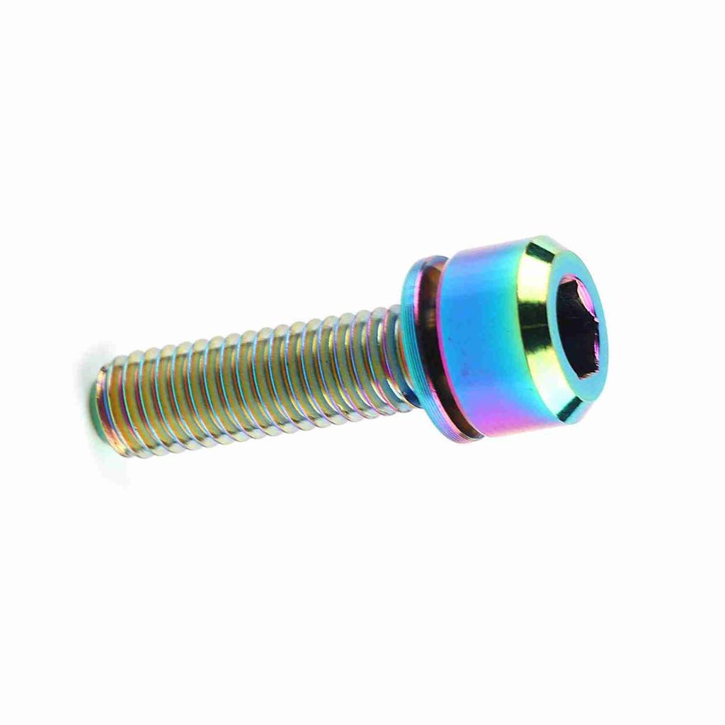 Titanium Alloy Bicycle Titanium Tapered Head Bolt Screw With Washer For Mountain Bike