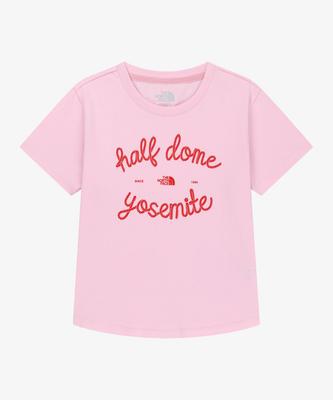 Noseupeiseu Nt7Us31M Women'S Half Dome Short Sleeve T-Shirt Candy Pink