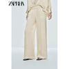 Zaprha 2025 Summer New Women Clothes Fashion Temperament Pajamas Style Mid Waist Wide Leg Trousers 7824147
