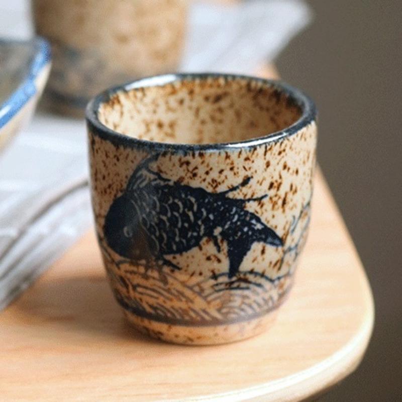 Creative Round Antique Handmade Hip Flask Set Ceramics Japanese Wine Flask Household Gift Bouteille Verre Kitchen Dining Bar