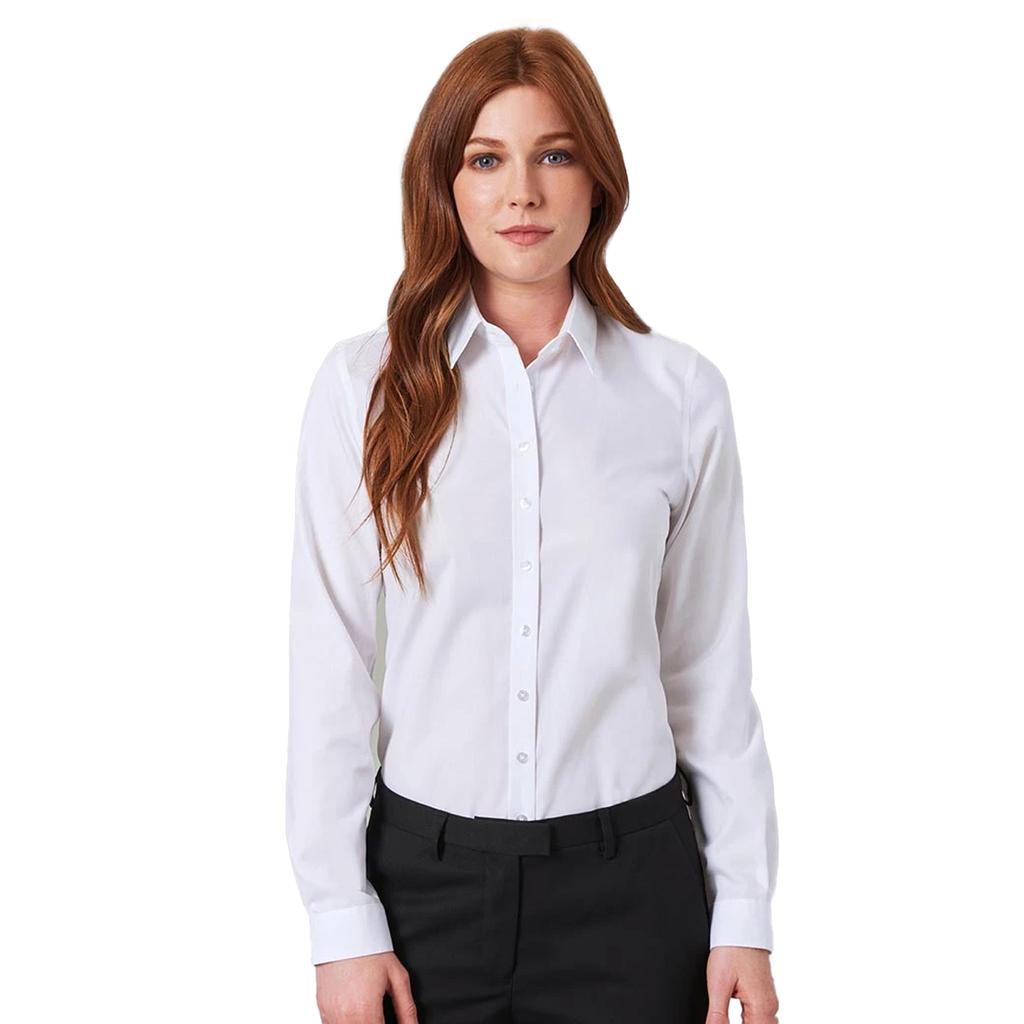 Brook Taverner Womens/Ladies Silvi Fitted Long-Sleeved Blouse