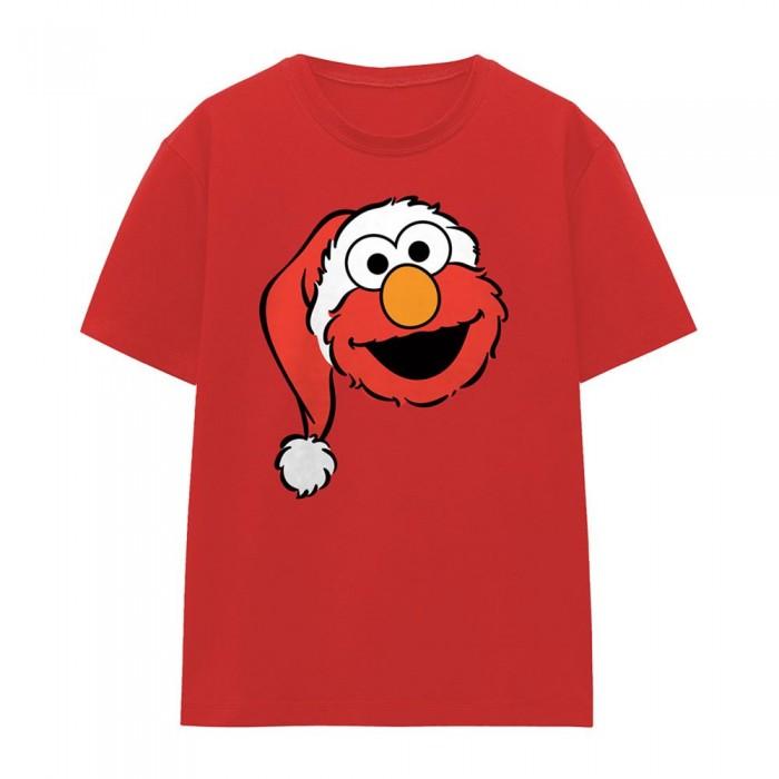 Sesame Street Womens/Ladies Elmo Santa Hat Christmas T-Shirt
