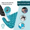 Tapis d'air gonflable en treillis pour 1 personne, coussin de couchage extérieur de Camping 40D TPU pieds, matelas pneumatique ultraléger, tente à gonflage automatique, appui-tête de voyage