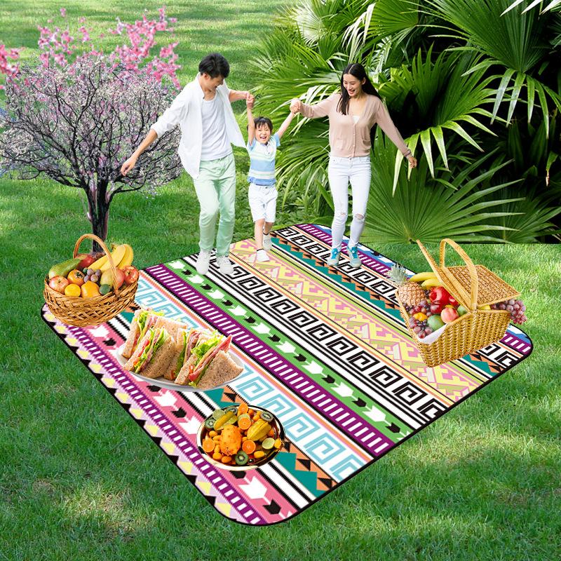 Picnic Blankets Extra Large, Waterproof Foldable Outdoor Beach Blanket,3-Layer Picnic Mat for Camping, Hiking, Travel, Park, Concerts