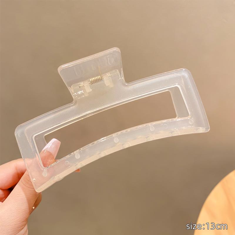 Exquisite Acrylic Claw Clip for Thick Hair - Large High-End Shark Hairpin