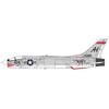 [Hasegawa] 1/48 U.S. Navy F-8E Crusader VF-111 Sundowners Plastic Model 07524, molded color, length 348mm, width 226mm, height 100mm