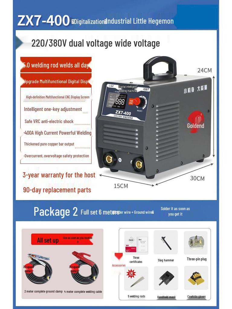 Gold Dual Voltage Mini Portable Welder for Home and Industrial Use