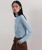 38COMEONCOMMON Soft Slim Turtle-Neck Top (Sky Blue)
