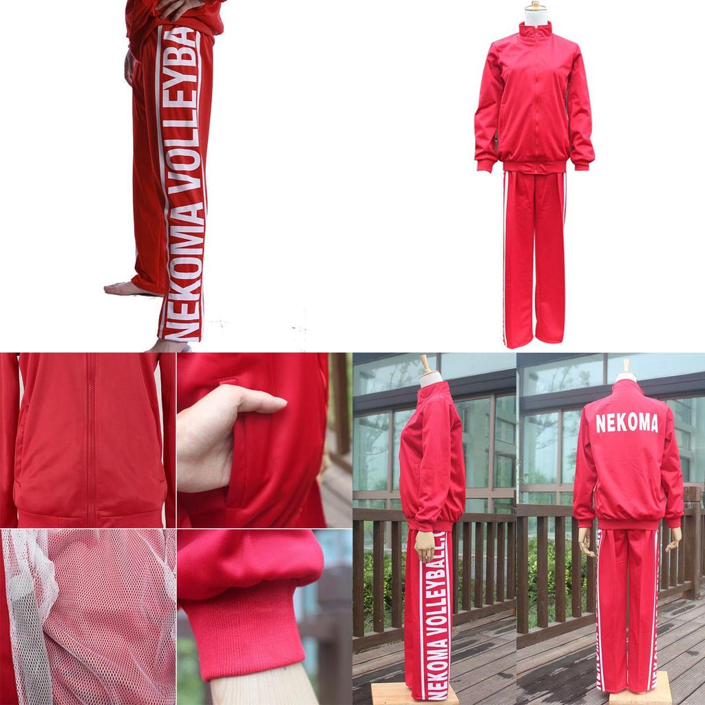 Stilvolles Haikyuu Nekoma Cosplay Kostüm Unisex Trainingsanzug für Anime-Fans