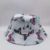 New printed pattern bucket hat printed trendy brand sun hat sun hat men's and women's seaside sun protection hat
