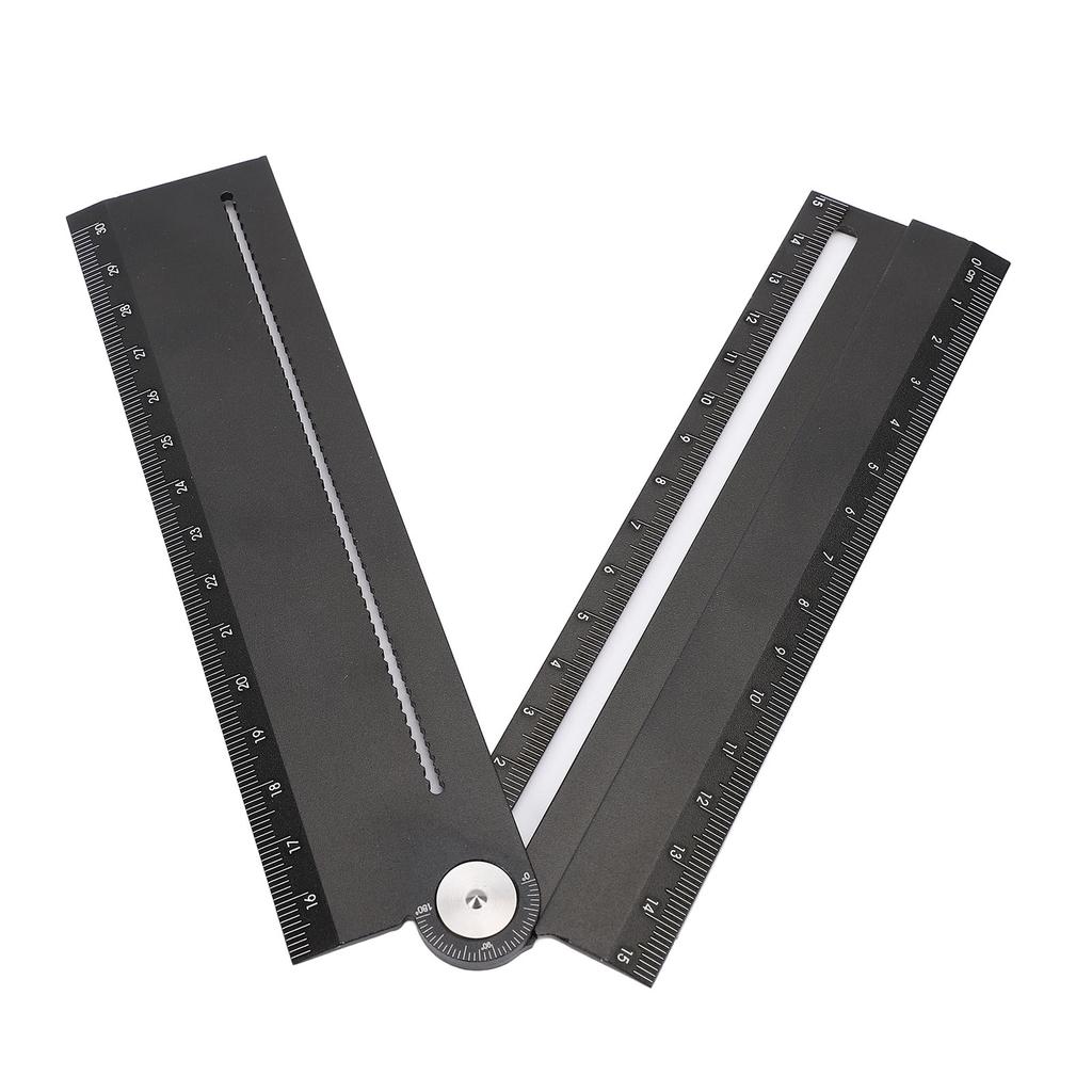 Aluminium Multi-Lineal Multifunktionaler Winkelmesser zum Zeichnen von Kreisbögen und Parallellinien