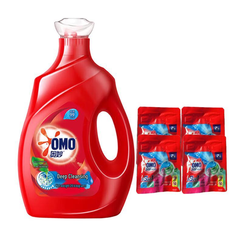 OMO Deep Clean Laundry Liquid & Pods Set
