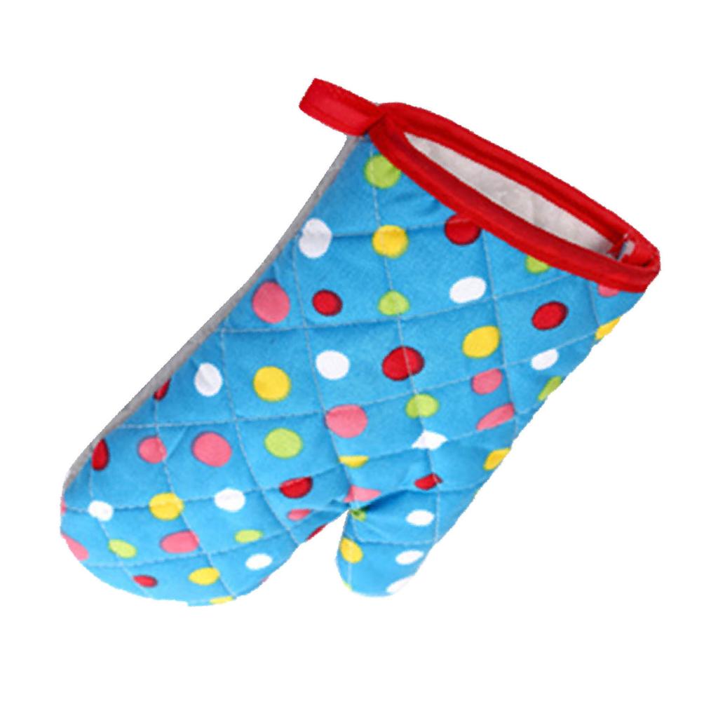 Oven Mitts Thickened Heat Resistant Hand Comfortable Fit Baking Gloves for Microwave Kitchen