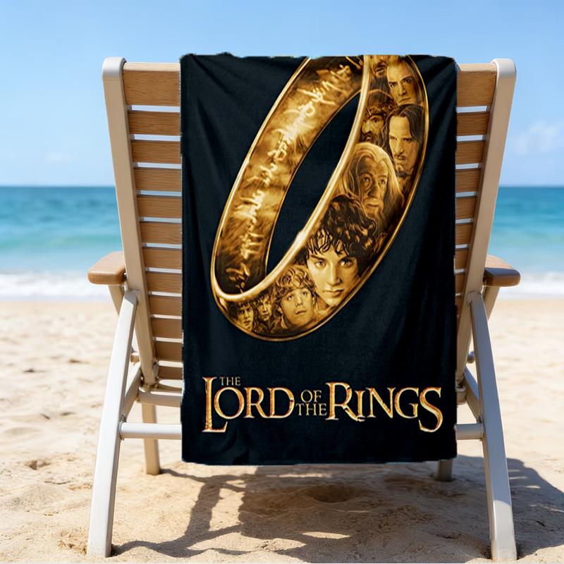 Ultra-Soft Beach Towel with The Lord of the Rings Theme,Ideal for Pool - Camping, Diving - Perfect Travel Essential, Vibrant Beach Towel.