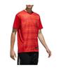 Adidas Border 5T 2nd FTI94 Scarlet Size Size Men's V-Shirt, Uniform, (DU9586), J/L (Japan L)