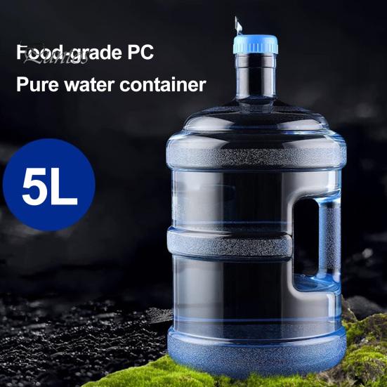 Twist Off Cap Container Plastic Water Jug with Handle And Leakproof Cap, Reusable Durable Portable Drinking Bottle, Transparent Storage for