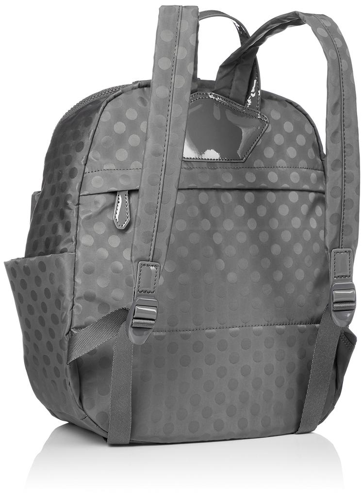 Isaac Polka Dots Backpack for Gray Women, Y71-03-05,