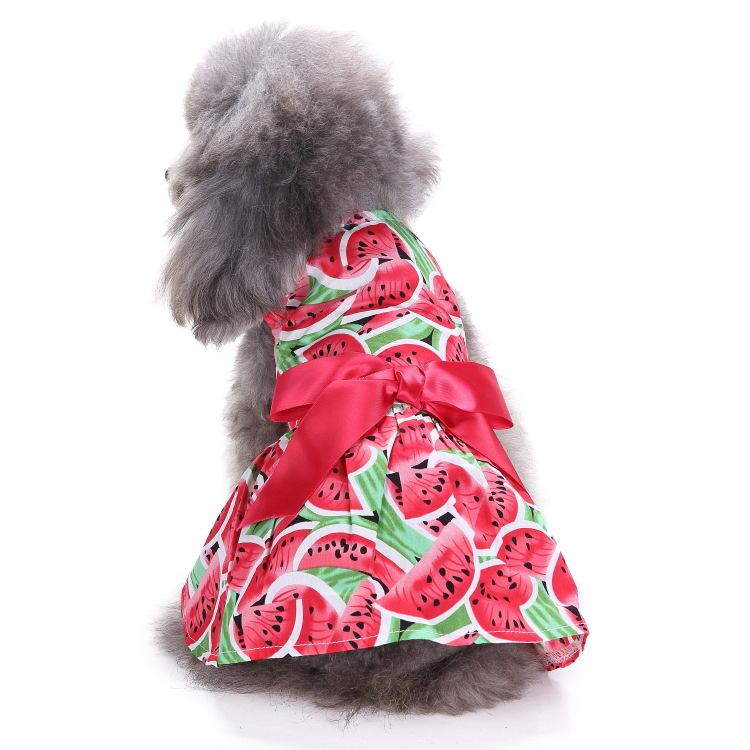 Neue Sommer Polka Dot Haustier Kleidung Rock Sommer Wassermelone Hund Kleidung Rock