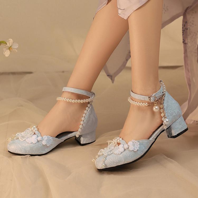 Fashion Beige High Heels Women Shoes Orange Sandals Ladies Branded Pumps Mary Jane Roman Style 12cm White Casual African Straps Summer F