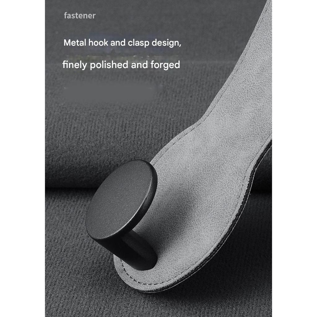 Space Saving Flip Design Car Hook with Metal Core & Velvet Finish Vehicle Headrest Hook for Smooth Interior Styling