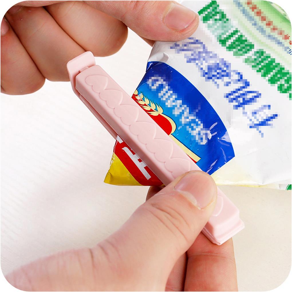 5 pinzas para bolsas de almacenamiento de alimentos, resistentes a la humedad, mini sellador, herramienta de sujeción, accesorios de cocina, organización.