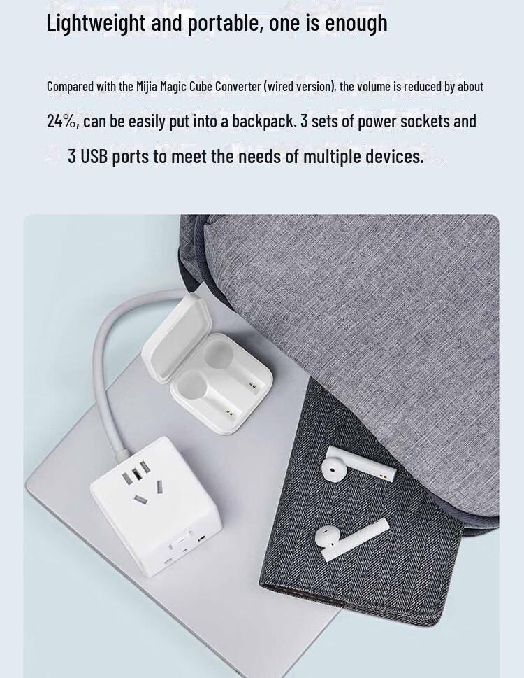 Xiaomi Cube Converter Pro 33W Fast Charging Power Strip with 2A1C Outlets