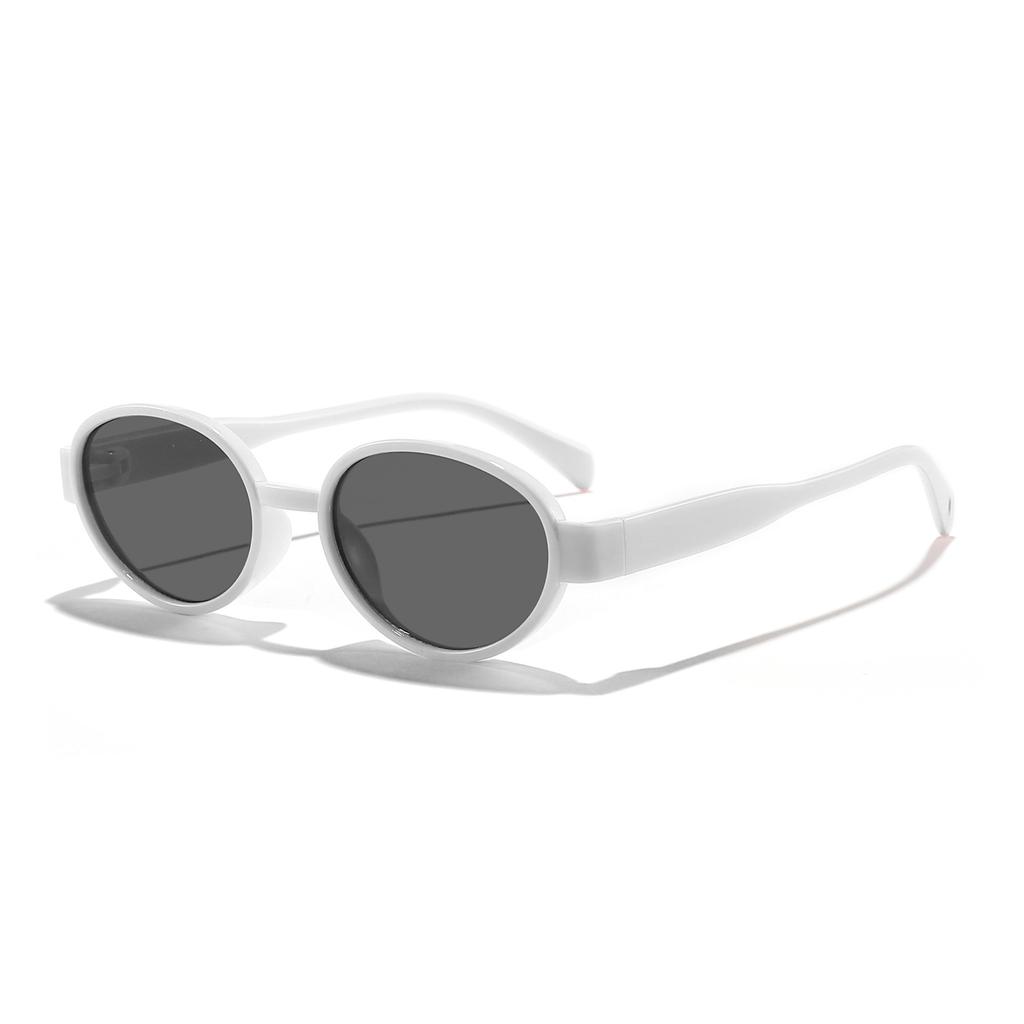 Rennes children's new candy color oval frame sunglasses cute baby outdoor sunshade sunglasses tide