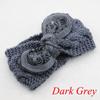 Vintage Flower Women Girl Bow Knot Headband Turban Crochet Knit Hairband Rabbit Ears Headwrap
