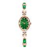 Montre à Quartz pour Femme – Luxe Abordable, Style de Niche, Tendance & Étanche, Avec des Accents Verts et un Bracelet