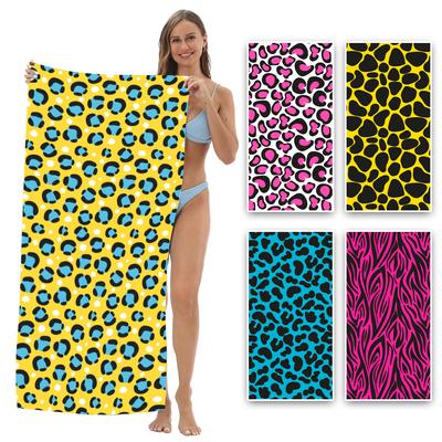 Colorful Speckled Decor Beach Towel Large Microfiber Ultra-Soft Quick Dry Bath Towels For Swimming Lightweight Travel Camping