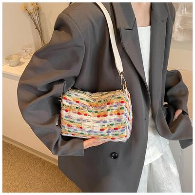 Trendy Colorful Crossbody Bags Women Simple Casual Zipper Pillow Bag Summer Versatile Travel Handbags