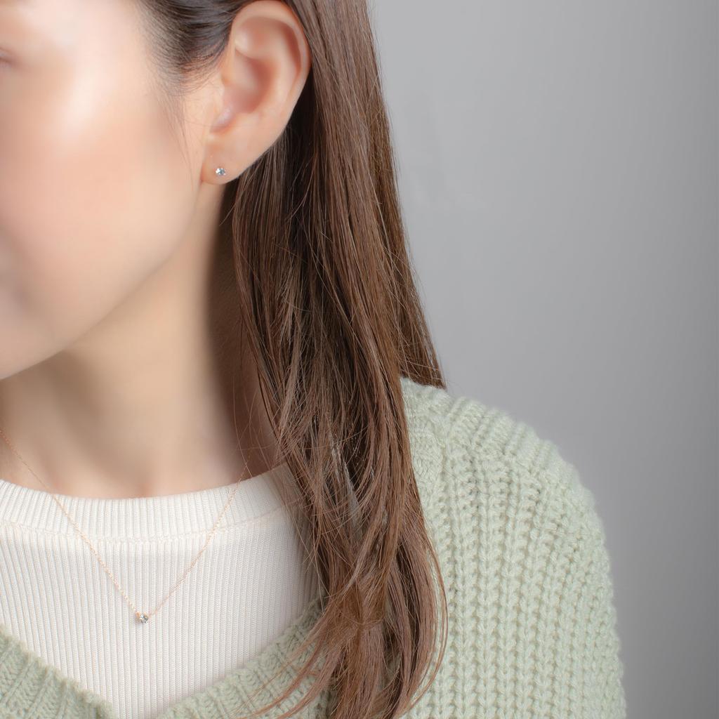 ESTELLE March Birthstone Aquamarine Necklace in 18K Pink Gold [WEB Exclusive] (0351-9585-0017-0000)