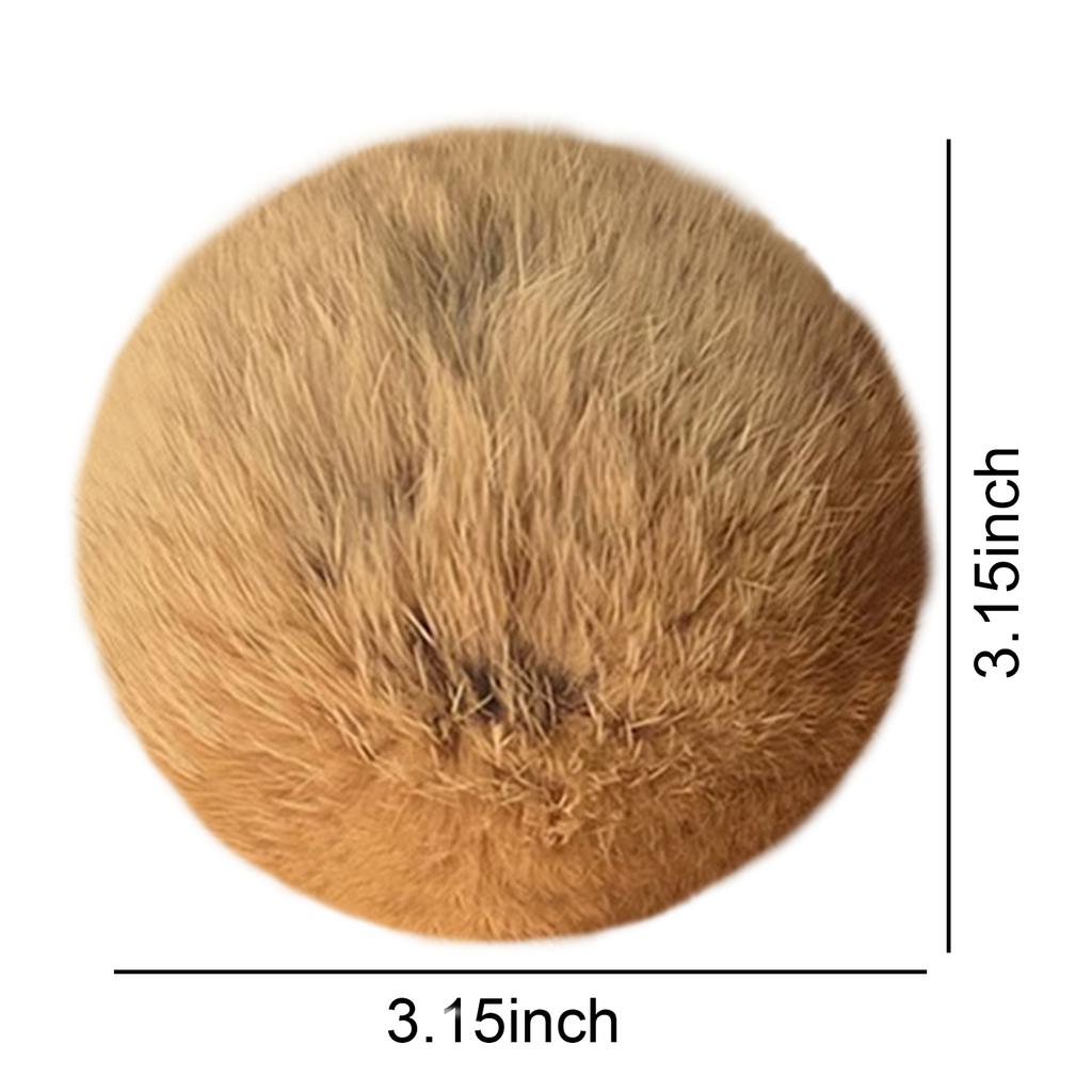 4/8/12pcs 3 Inch Furry Catnip Toy Ball Washable Soft Fluffy Interactive Cat Toy for Winter Cute Kitten Pet Interactive Gifts