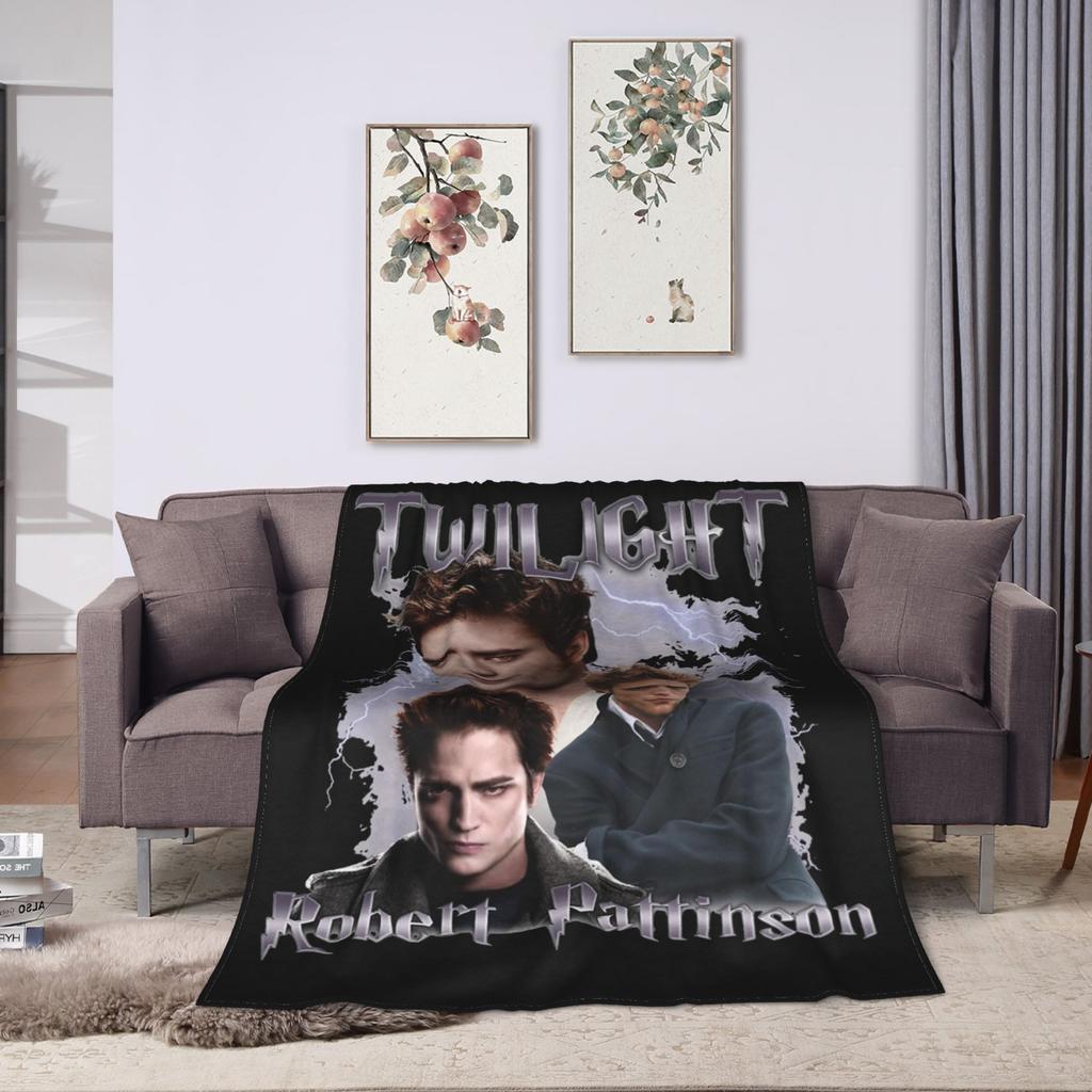 Lautner Jacob Black Blankets Coral Fleece Plush Winter Twilight Bella Breathable Warm Throw Blankets for Sofa Car Bedding Throws