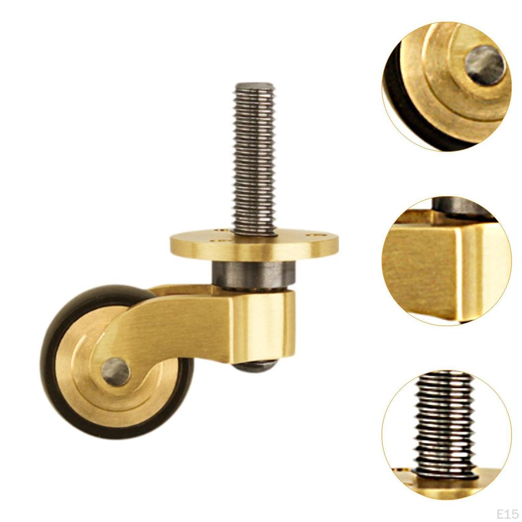 Heavy Duty Swivel Caster Furniture Brass Wheels